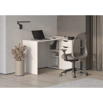 Стол письменный, арт.6-011110, рамух белый (ГК) в Асбесте - asbest.mebel-e96.ru