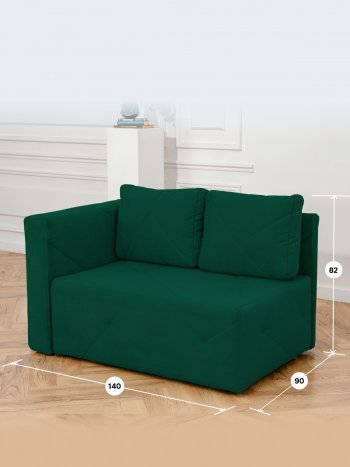 Диван 1010 изумруд, левый (BRENDOSS) в Асбесте - asbest.mebel-e96.ru
