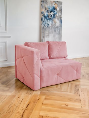 Диван 1010 розовый, левый (BRENDOSS) в Асбесте - asbest.mebel-e96.ru