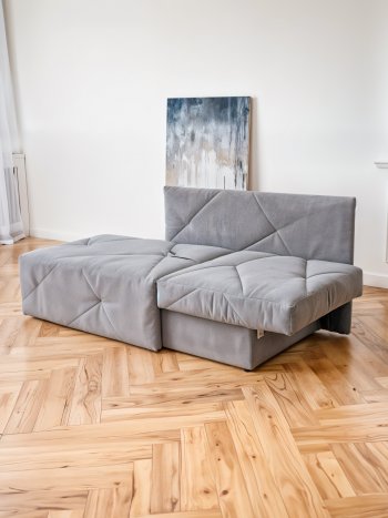 Диван 1010 серый, правый (BRENDOSS) в Асбесте - asbest.mebel-e96.ru