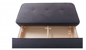 Диван-кровать 1001 графит (Brendoss) в Асбесте - asbest.mebel-e96.ru
