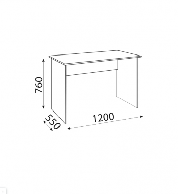 Стол с ящиками Осло М16+М17 (Риннер) в Асбесте - asbest.mebel-e96.ru