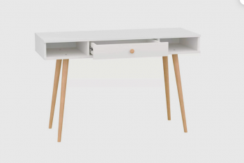 Стол письменный, арт.6-01102, белый (ГК) в Асбесте - asbest.mebel-e96.ru