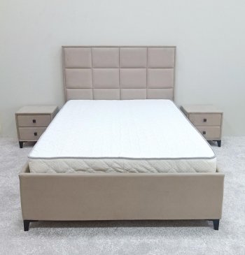Кровать с подъемным механизмом Мега беж (Лин) в Асбесте - asbest.mebel-e96.ru