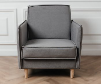 Кресло 831 Серый, велюр (Brendoss) в Асбесте - asbest.mebel-e96.ru