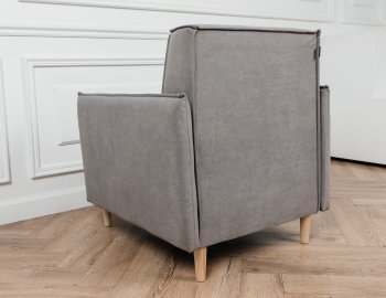 Кресло 831 Серый, велюр (Brendoss) в Асбесте - asbest.mebel-e96.ru