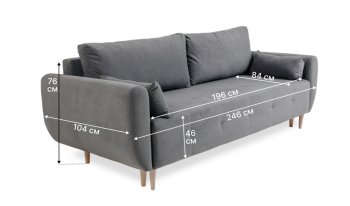 Диван 920 серый (Brendoss) в Асбесте - asbest.mebel-e96.ru