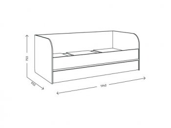 Кровать выкатная Адел (Комфорт) в Асбесте - asbest.mebel-e96.ru