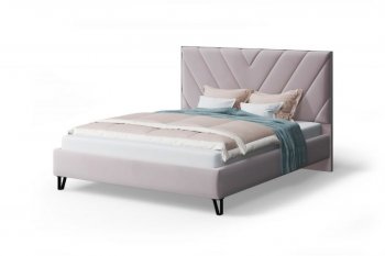 Кровать Аделия мягкая Dusty rose (пепельная роза), 1600 (МЛК) в Асбесте - asbest.mebel-e96.ru