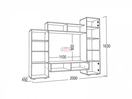 Стенка Александра-5 в Асбесте - asbest.mebel-e96.ru