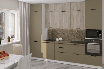 Кухонный гарнитур Альба экстра 3000 мм (Герда) в Асбесте - asbest.mebel-e96.ru
