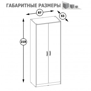 Шкаф 2-х дверный Альфа 13.42 солнечный свет в Асбесте - asbest.mebel-e96.ru