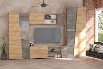 Стенка Аллегро-10 комп.1 (Диал) в Асбесте - asbest.mebel-e96.ru