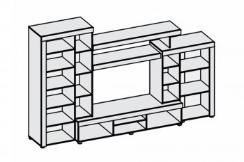 Гостиная Аллегро вар. 1 (Диал) в Асбесте - asbest.mebel-e96.ru