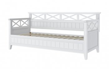 Кровать из массива Амелия белый античный (БМ) в Асбесте - asbest.mebel-e96.ru