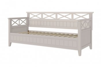 Кровать из массива Амелия льняной (БМ) в Асбесте - asbest.mebel-e96.ru