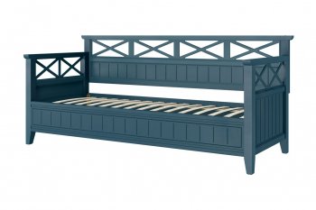 Кровать из массива Амелия сапфир без ящиков (БМ) в Асбесте - asbest.mebel-e96.ru