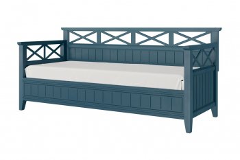 Кровать из массива Амелия сапфир без ящиков (БМ) в Асбесте - asbest.mebel-e96.ru