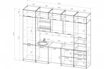 Кухонный гарнитур Антика экстра 5 3000 мм (Герда) в Асбесте - asbest.mebel-e96.ru