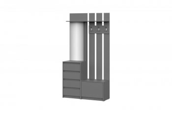 Прихожая Айден ВШ06-1100 серый графит (ИЦ) в Асбесте - asbest.mebel-e96.ru | фото