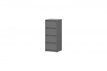Комод Айден КМ06-400 серый графит (ИЦ) в Асбесте - asbest.mebel-e96.ru | фото
