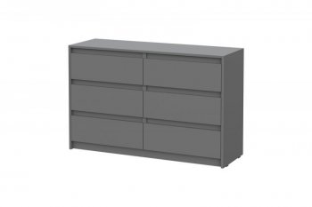 Комод Айден КМ06-1200 серый графит (ИЦ) в Асбесте - asbest.mebel-e96.ru | фото