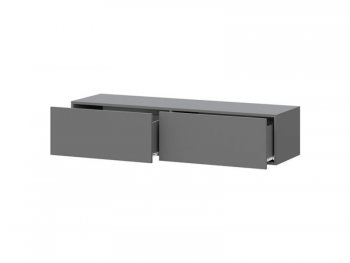 Навесная тумба под ТВ Айден ТБН06-1400 серый (ИЦ) в Асбесте - asbest.mebel-e96.ru