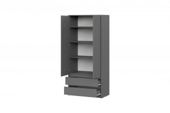 Шкаф 900 мм Айден ШК06-900 серый графит (ИЦ) в Асбесте - asbest.mebel-e96.ru