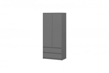 Шкаф 900 мм Айден ШК06-900 серый графит (ИЦ) в Асбесте - asbest.mebel-e96.ru | фото