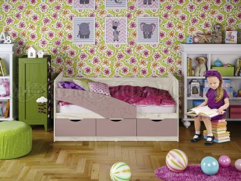 Кровать Бабочки Шарли пинк (Миф) в Асбесте - asbest.mebel-e96.ru