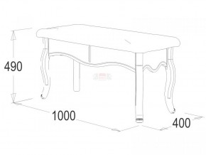 Банкетка 1000 Ольга-10 МДФ в Асбесте - asbest.mebel-e96.ru