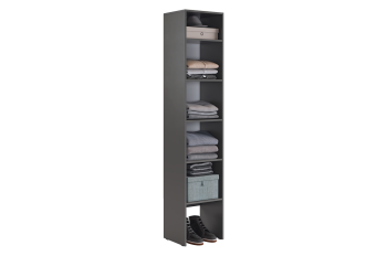 Прихожая Баско К4 (графит) (Мебельсон) в Асбесте - asbest.mebel-e96.ru