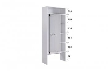 Прихожая Баско К7 (белое дерево) (Мебельсон) в Асбесте - asbest.mebel-e96.ru