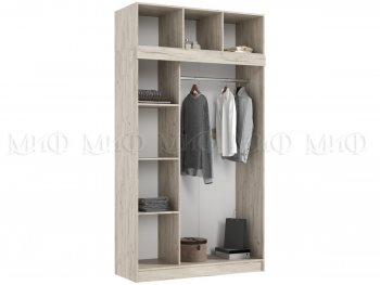 Шкаф-купе 1300 мм +антресоль Роджина крафт/кашемир (Миф) в Асбесте - asbest.mebel-e96.ru