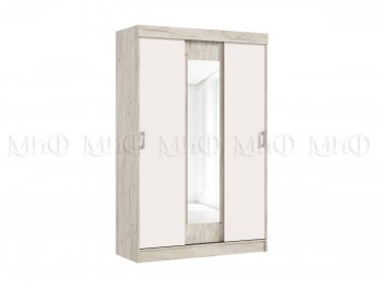 Шкаф-купе Бася 1300 мм крафт/кашемир (Миф) в Асбесте - asbest.mebel-e96.ru