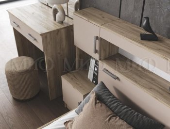 Спальный гарнитур Бася крафт/кашемир (Миф) в Асбесте - asbest.mebel-e96.ru