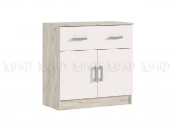 Комод 1 ящик 2 двери Бася крафт/кашемир (Миф) в Асбесте - asbest.mebel-e96.ru