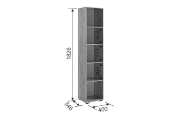 Шкаф с антресолью 1200 мм Бери К2 белый (Мебельсон) в Асбесте - asbest.mebel-e96.ru