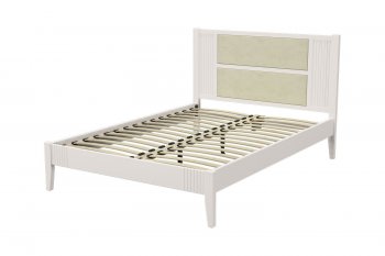 Кровать из массива Бетти льняной (БМ) в Асбесте - asbest.mebel-e96.ru