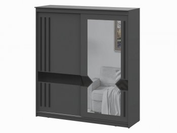 Шкаф-купе №25 2000 мм Блэк ЛАЙТ графит (СВ) в Асбесте - asbest.mebel-e96.ru