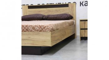 Кровать Бостон дуб крафт (Лин) в Асбесте - asbest.mebel-e96.ru