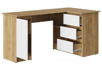Стол письменный угловой Бостон лайт СП-003 крафт (Стиль) в Асбесте - asbest.mebel-e96.ru