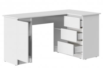 Стол письменный угловой Бостон лайт СП-003 белый (Стиль) в Асбесте - asbest.mebel-e96.ru