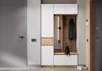 Прихожая Бостон Лайт комп.1 белый (Стиль) в Асбесте - asbest.mebel-e96.ru