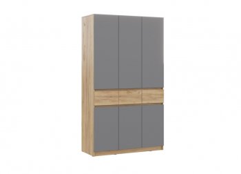 Шкаф 1200 мм Бостон Лайт ШК-003 серый (Стиль) в Асбесте - asbest.mebel-e96.ru