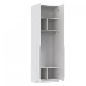 Шкаф 800 мм 67.14 Брандо ЛДСП Белый (высота 2400) (Олмеко) в Асбесте - asbest.mebel-e96.ru