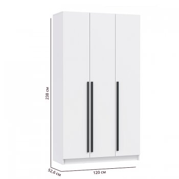 Шкаф 1200 мм 67.12 Брандо ЛДСП Белый (высота 2400) (Олмеко) в Асбесте - asbest.mebel-e96.ru