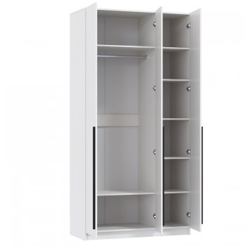 Шкаф 1200 мм 67.12 Брандо ЛДСП Белый (высота 2400) (Олмеко) в Асбесте - asbest.mebel-e96.ru