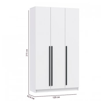Шкаф 1200 мм 67.15 Брандо ЛДСП Белый (высота 2150) (Олмеко) в Асбесте - asbest.mebel-e96.ru