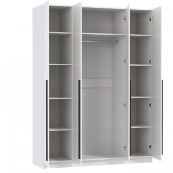 Шкаф 1600 мм 67.16 Брандо ЛДСП белый (высота 2150) (Олмеко) в Асбесте - asbest.mebel-e96.ru